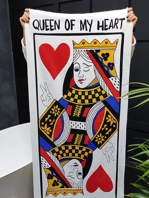 Полотенце “Королева моего сердца” (150х70 см) | 6622568