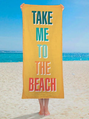 Рушник "Відвези мене на пляж" 150х70 см | 6622579