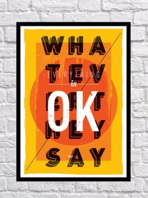 Постер "OK" | 6622624