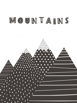 Постер у рамці "Mountains" 30х40 см | 6622644