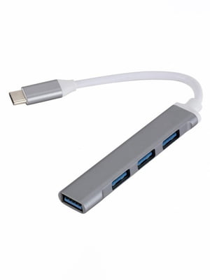 Розгалужувач hub TYPE-C USB 3.0 хаб 4 порти | 6622681