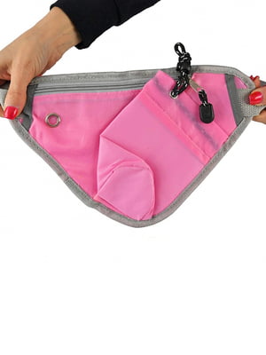 Багатофункціональна сумка для бігу на талію Sport рожева | 6622866