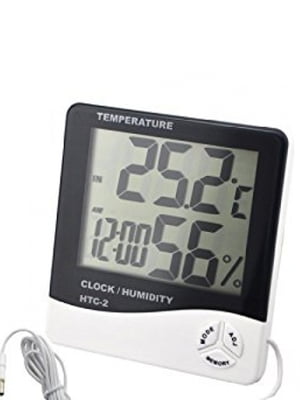 Цифровий термометр, годинник, гігрометр з проводом | 6623037