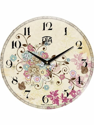 Настінний годинник Vintage Метелики в Квітковому саду | 6623327
