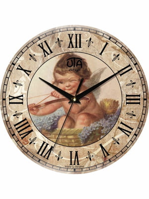 Настінний годинник Vintage Веселий Купідон | 6623334