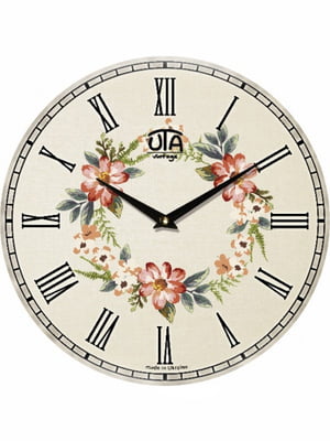 Настінний годинник Vintage Чарівний Вінок | 6623337