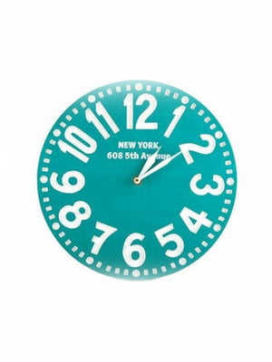 Настінні годинники Нью-Йорк (бірюза) | 6623396