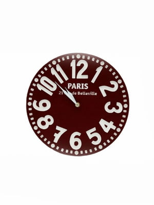 Настінний годинник Париж (бордо) | 6623401