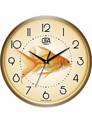 Настінний годинник Сlassic Золота Рибка Gold | 6623427