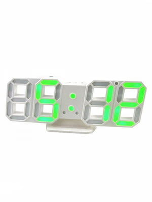 Світлодіодний цифровий годинник White оclock (зелені цифри) | 6623492
