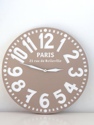 Часы “Париж” (пастельно-коричневые) | 6623512