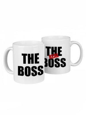 Парные чашки The Real Boss (330 мл) | 6623557