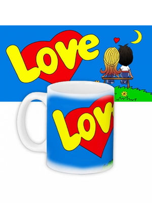 Чашка blue Love is... (350 мл) | 6623583