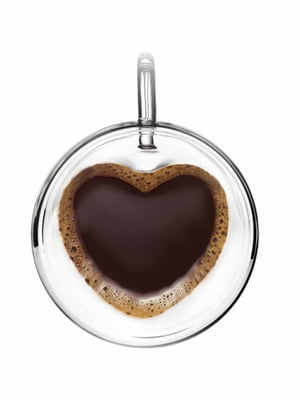 Чашка для чая и кофе с двойным дном в форме “Сердце” (280 мл) | 6623611