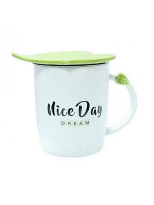 Чашка керамічна "Зелений Листок" Niсe Day Dream (280 мл) | 6623618