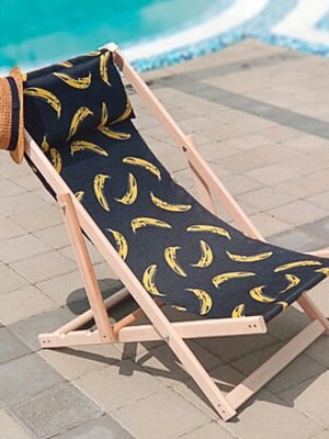 Шезлонг складаний для пляжу та басейну "Банани" | 6623718