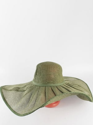 Солом'яний капелюх зелений (57 см) | 6623776