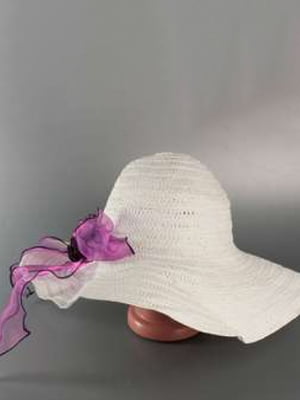 Солом'яний капелюх "Сілько" білий (46 см) | 6623779