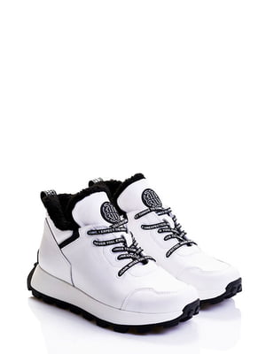Шкіряні зимові кросівки білого кольору | 6623965