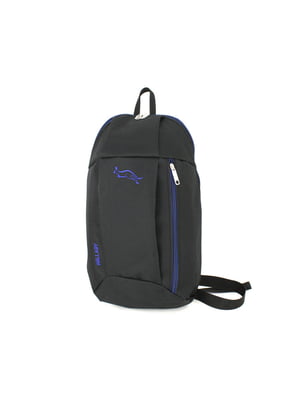 Міський рюкзак чорний із синім | 6624551