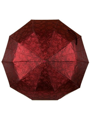 Зонт полуавтомат бордовый | 6625372