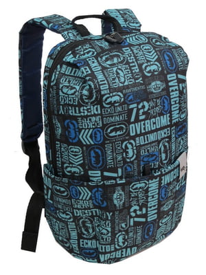Компактный рюкзак синий с принтом (9L) | 6625454