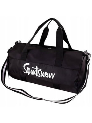 Спортивная сумка черная с отделами для обуви (20L) | 6625478