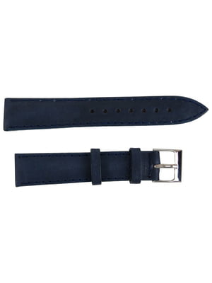 Ремешок кожаный для часов темно-синий (18 мм) | 6625590