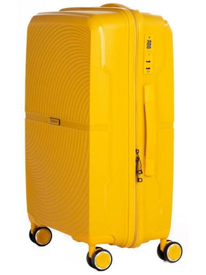 Пластиковый желтый чемодан из поликарбоната (85L) | 6625598