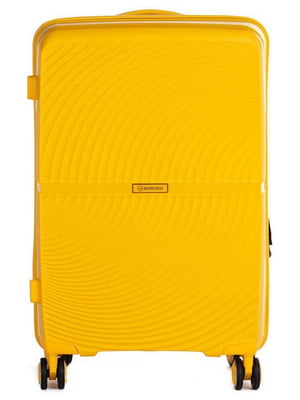 Пластиковый желтый чемодан из поликарбоната (36L) | 6625604