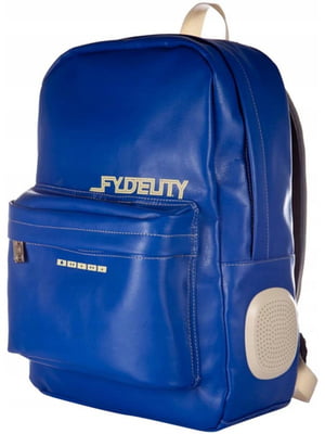 Музыкальный рюкзак со встроенными колонками синий (17L) | 6625648