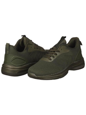 Зелені текстильні кросівки | 6480279