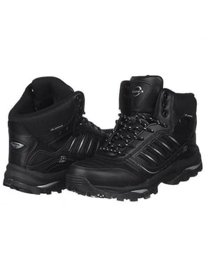 Зимние черные кожаные кроссовки | 6619508