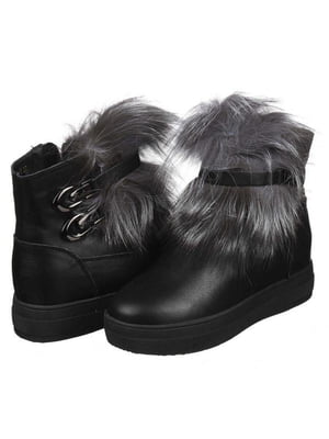 Чорні зимові черевики | 6619538