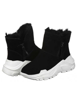 Черно-белые зимние ботинки | 6619542