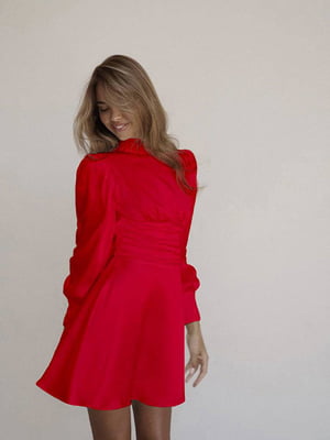 Сукня А-силуету червона з відкритою спиною | 6628087