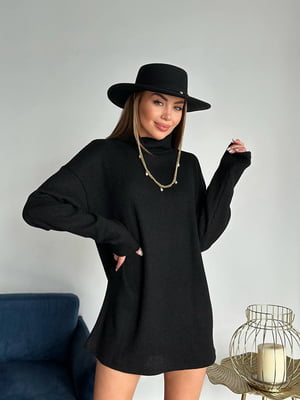 Платье-свитер черное | 6628105