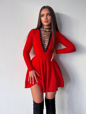 Сукня А-силуету червона | 6628483