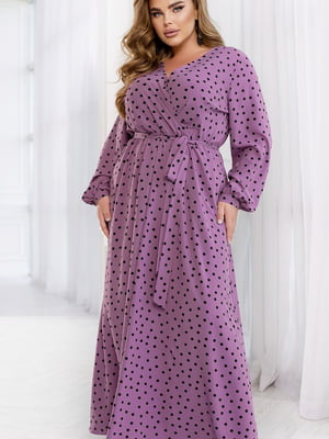 Вишукана сукна фіолетова в горошок | 6628951