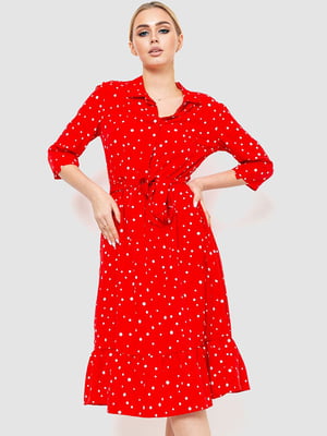 Сукня червона з візерунком | 6617751