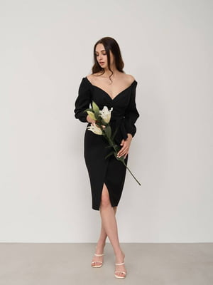 Елегантна чорна сукня | 6629757