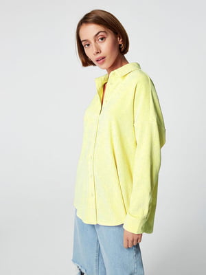 Рубашка вельветовая желтая | 6630631