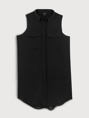Платье-рубашка черное | 6630696