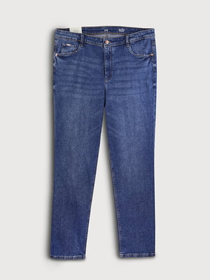 Прямі джинси синього кольору | 6630876