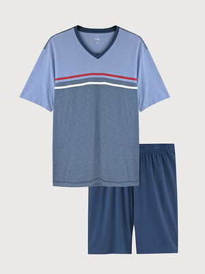 Піжама: блакитна футболка та шорти | 6631086