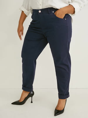Прямые брюки синие | 6631189