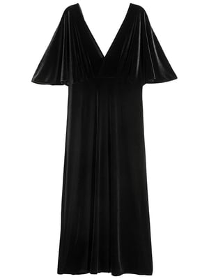 Платье черное с V-вирезом | 6631639
