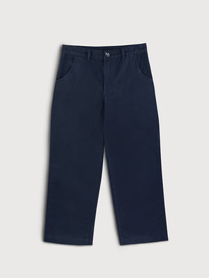 Прямые брюки синие | 6631707