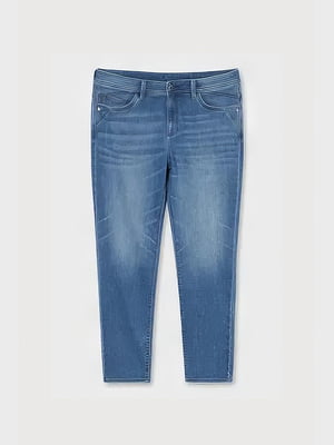 Голубые стрейчевые джинсы | 6631771