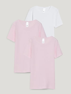 Комплект хлопковых футболок (3 шт.) | 6631902